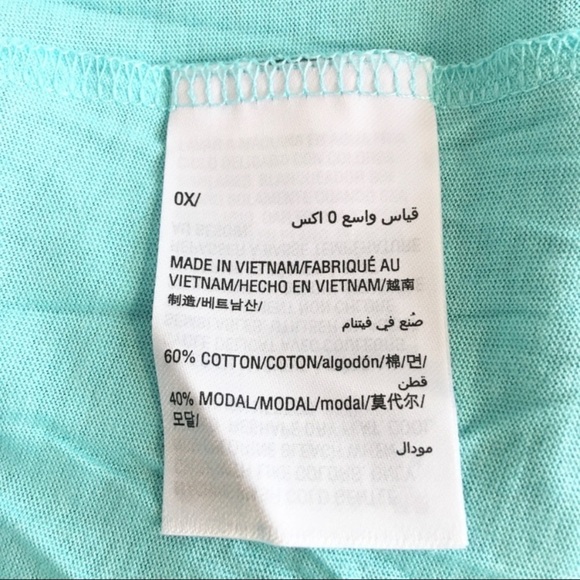 NEW Plus Karen Scott Aqua Tee Shirt Top Short Sleeves Stretch Jersey Size 0X - Picture 7 of 8